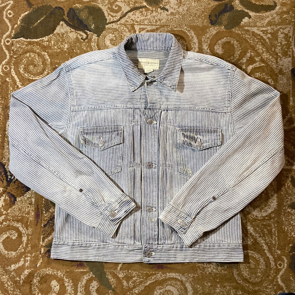 Denim & Supply Ralph Lauren hickory stripe trucker Jean jacket